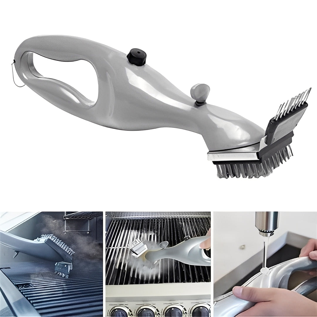 [Hometech] Grill Cleaning Brush with Steam-Use Design and Scraper