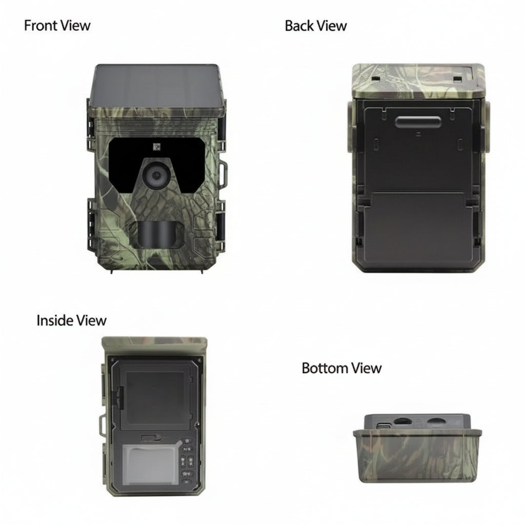 [Hometech] Solar Powered Trail Camera with Night Vision and Outdoor Use