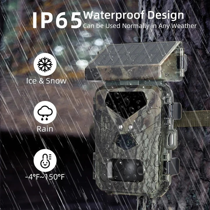 [Hometech] Trail Camera with Solar Charging, 20MP Photos and IR Night Mode