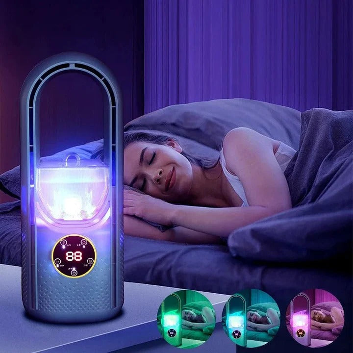 [Hometech] Portable Bladeless Fan with USB Power and 100ml Water Tank