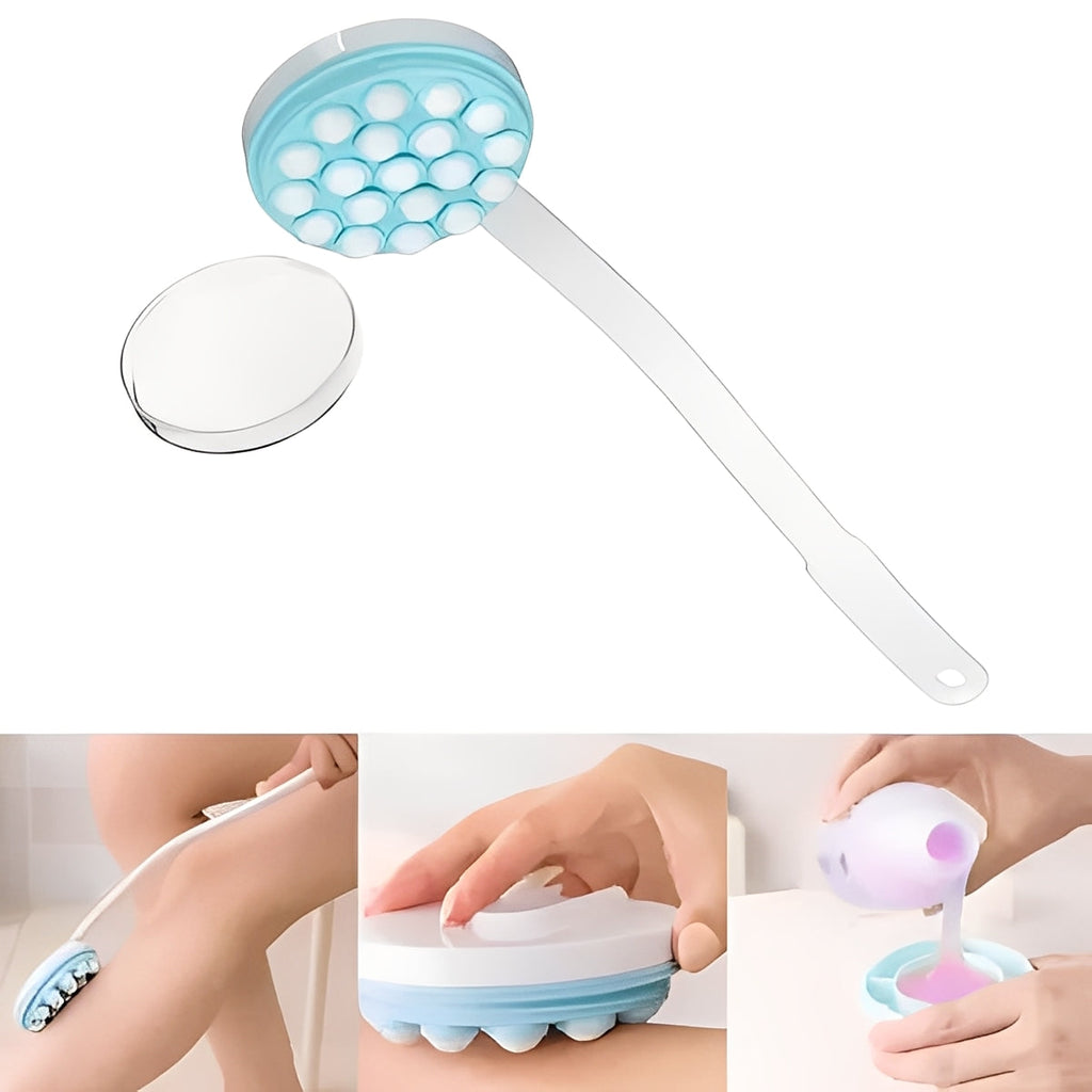[Hometech] Back Lotion Applicator with Adjustable Handle and Roll On Roller Head