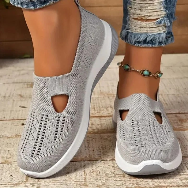 [Hometech] Women’s Mesh Sneakers with Slip On Design