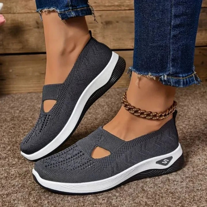 [Hometech] Women’s Mesh Sneakers with Slip On Design