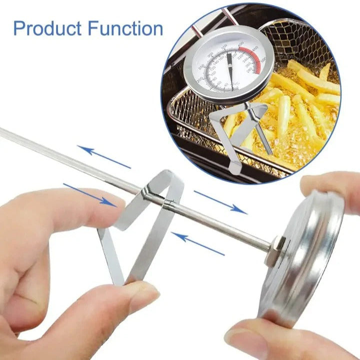 [Hometech] Stainless Steel Deep Fry Thermometer with 15 inch Mechanical Probe