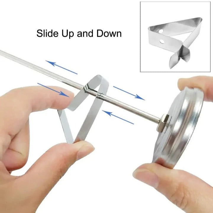 [Hometech] Stainless Steel Deep Fry Thermometer with 15 inch Mechanical Probe