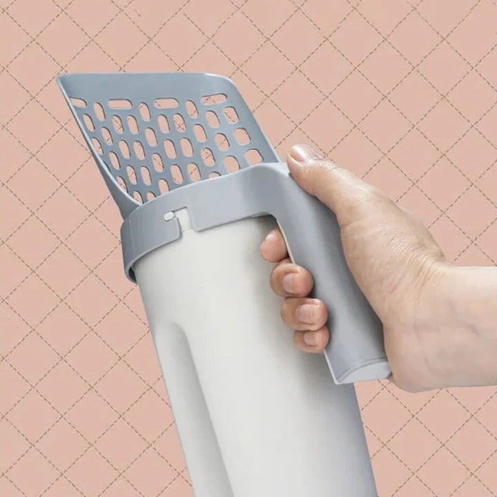 [Hometech] Cat Litter Scoop with Integrated Waste Container and Sifter