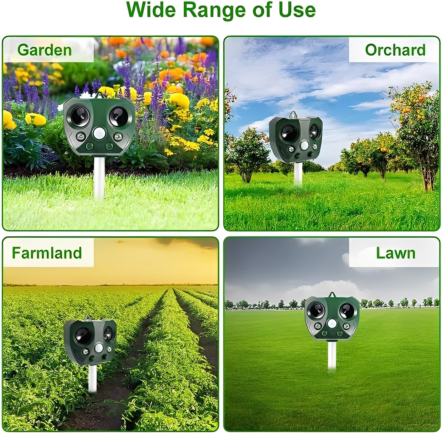 [Hometech] Ultrasonic Bird and Pest Deterrent Device with Motion Sensor