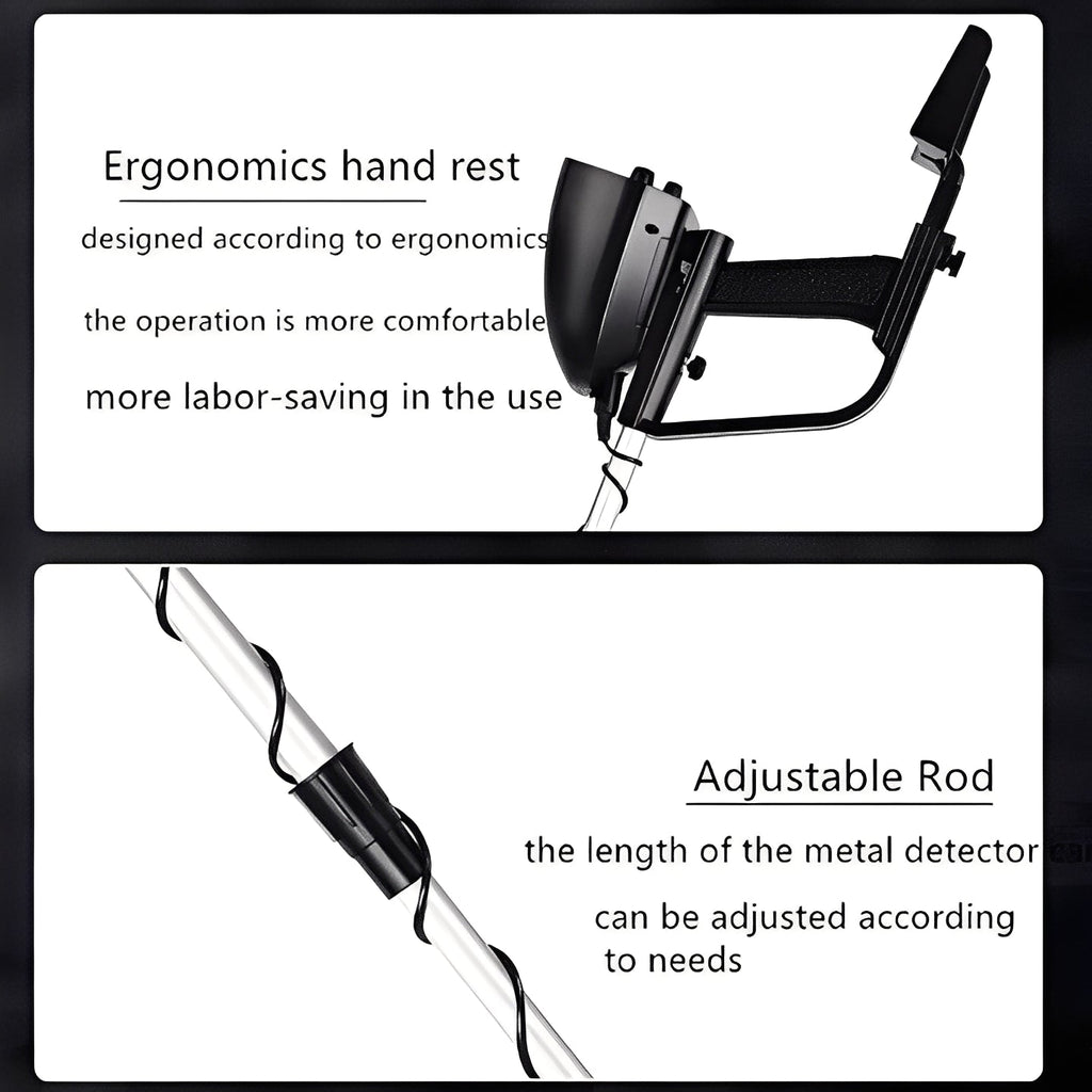 [Hometech] Metal Detector with LCD Pointer Meter and Adjustable Stem