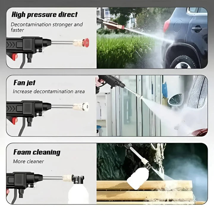 [Hometech] Cordless Water Spray Device with Battery and Dual Spray Modes