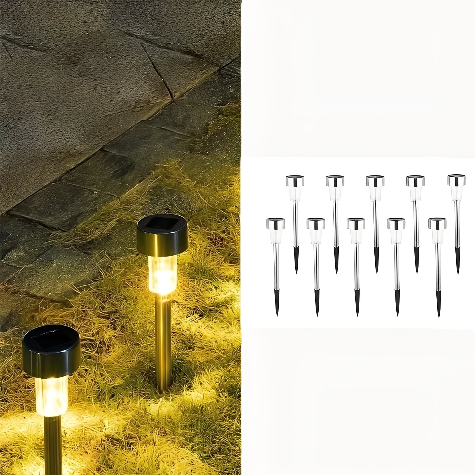 [Hometech] Solar Powered LED Fairy Lights for Garden and Yard Placement, Set of 10