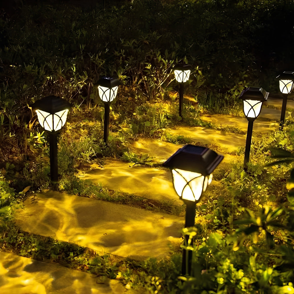 [Hometech] Solar Powered Pathway Lights with LED Light Source, Set of 2