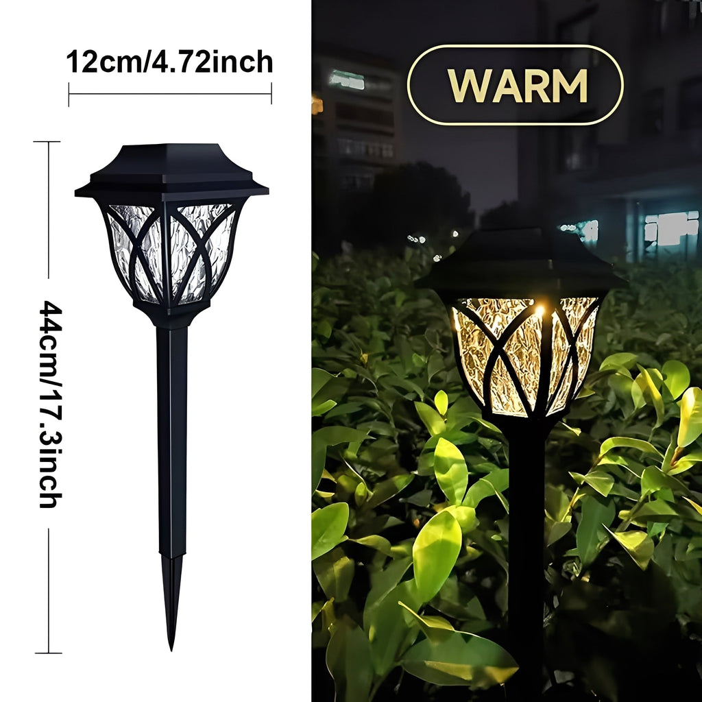 [Hometech] Solar Powered Pathway Lights with LED Light Source, Set of 2