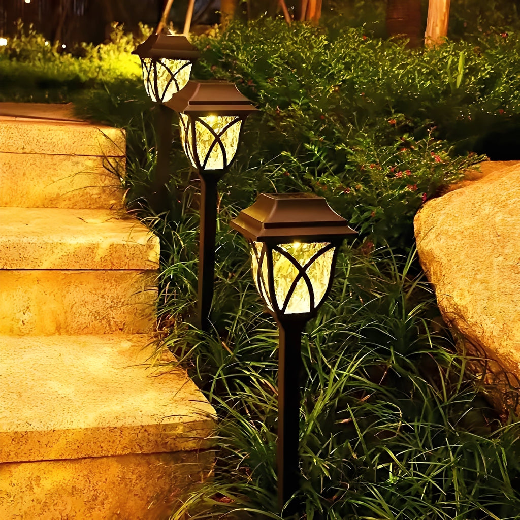 [Hometech] Solar Powered Pathway Lights with LED Light Source, Set of 2
