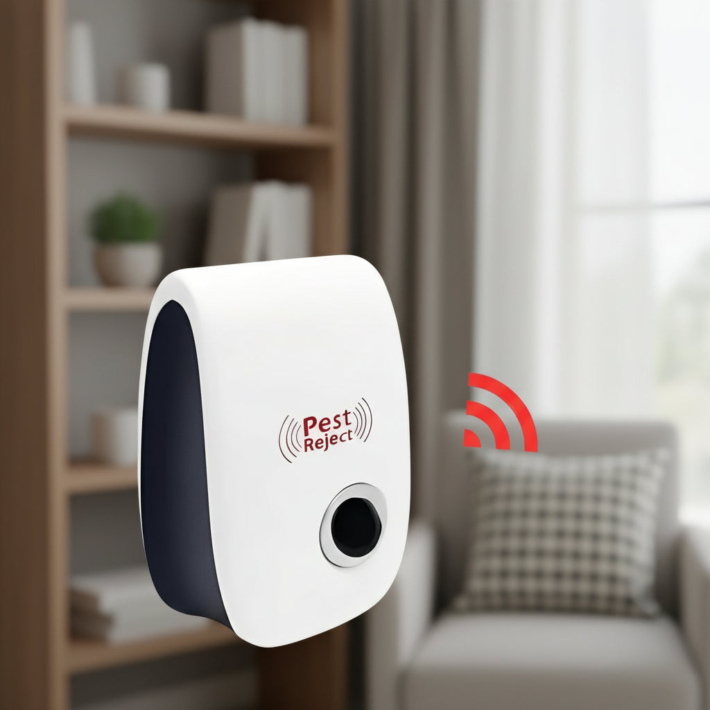 [Hometech] Electric Ultrasonic Pest Device with Adjustable Frequency Modes