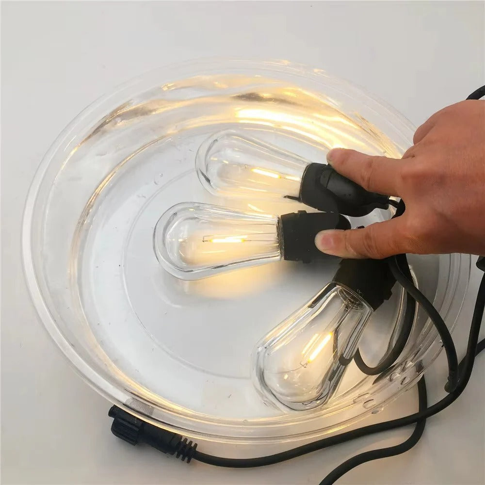 [Hometech] Outdoor LED String Lights with Edison Style Bulbs