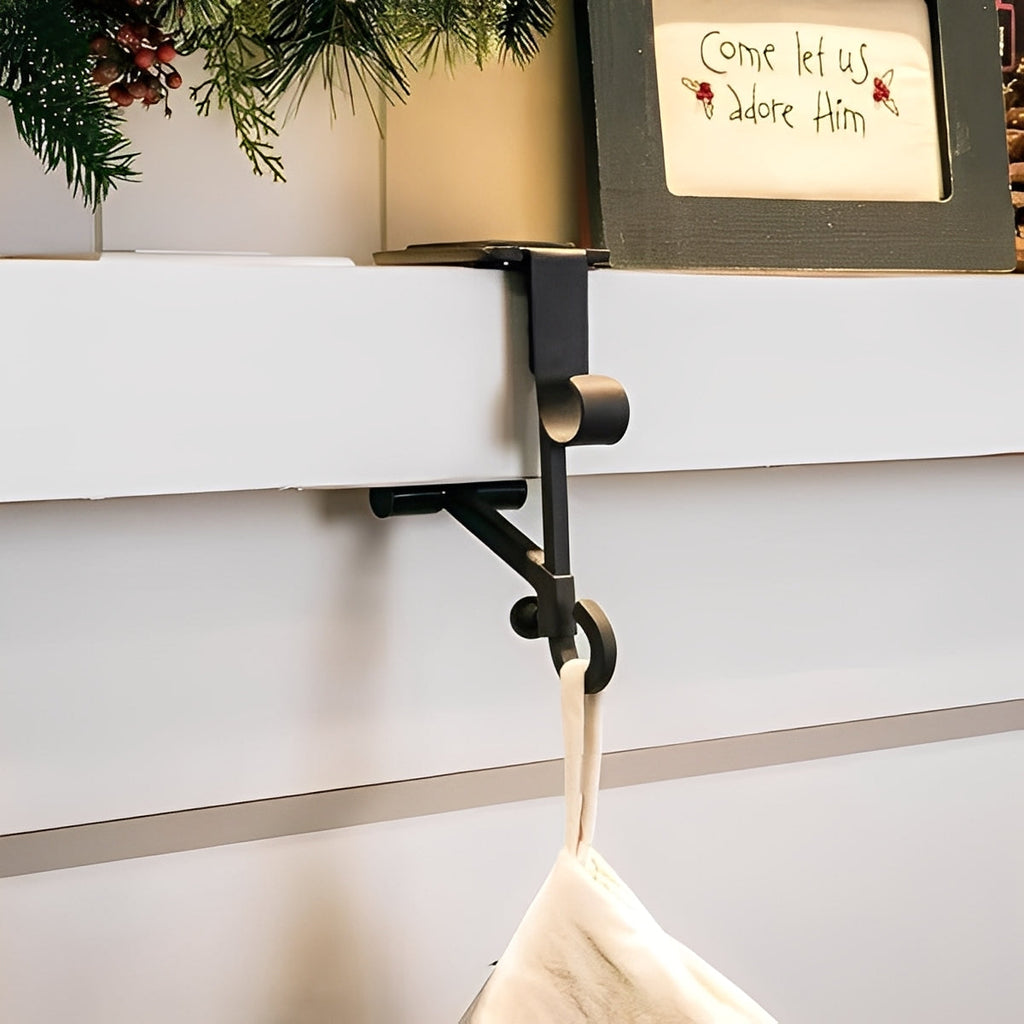 [Hometech] Garland and Stocking Mantel Hangers 2-in-1 Adjustable Design