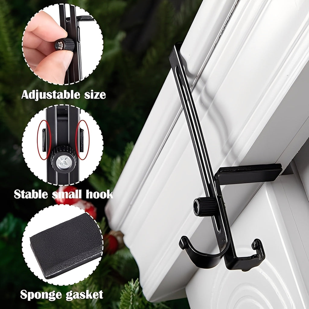 [Hometech] Garland and Stocking Mantel Hangers 2-in-1 Adjustable Design