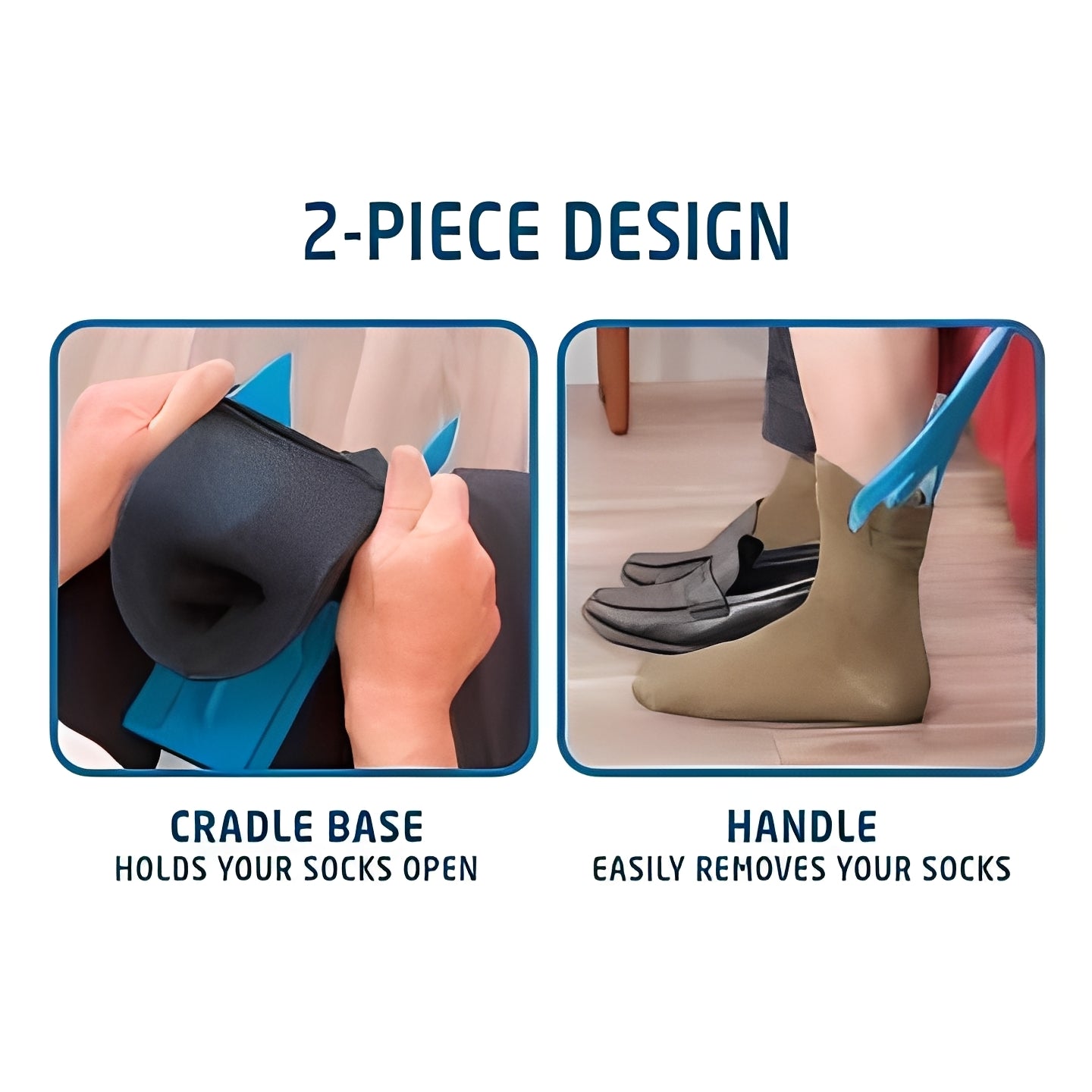 [Hometech] Compression Stocking Sock Aid with Long Handle for Dressing Assistance