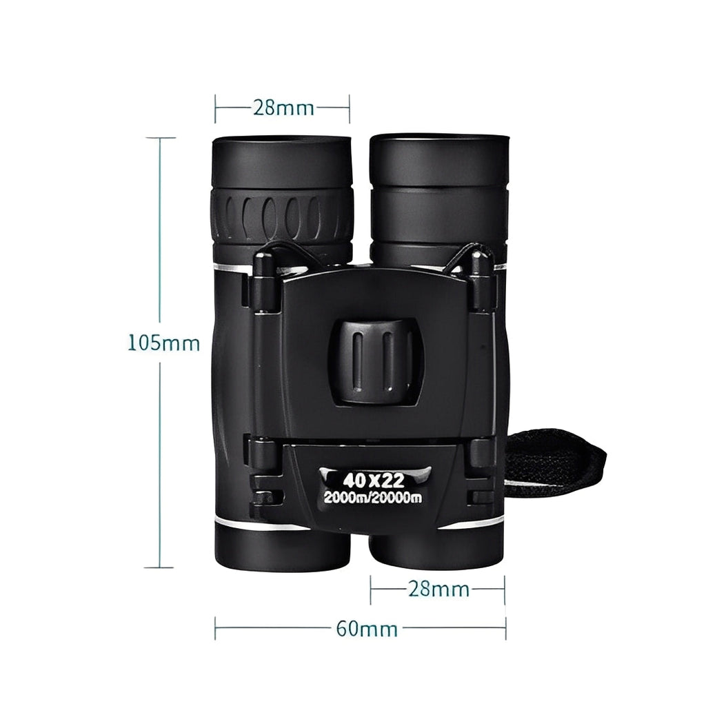 [Hometech] Portable 40x22 Binoculars with Foldable Design
