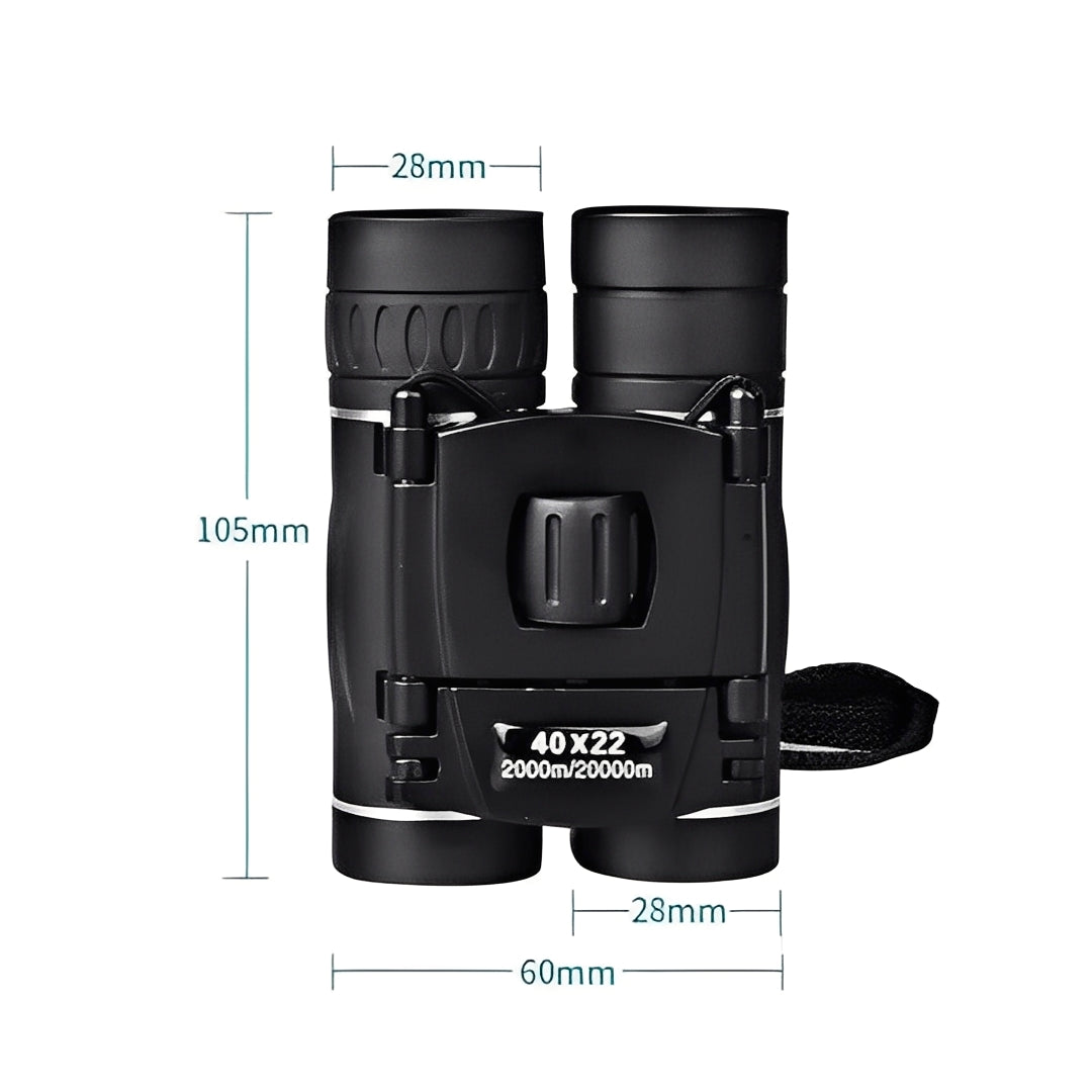 [Hometech] Portable 40x22 Binoculars with Foldable Design