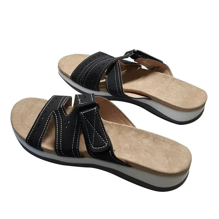 [Hometech] Adjustable Women’s Slide Sandals with Open Toe Design
