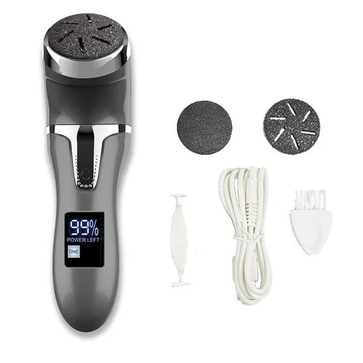 [Hometech] Rechargeable Electric Foot File with Rotating Roller Head