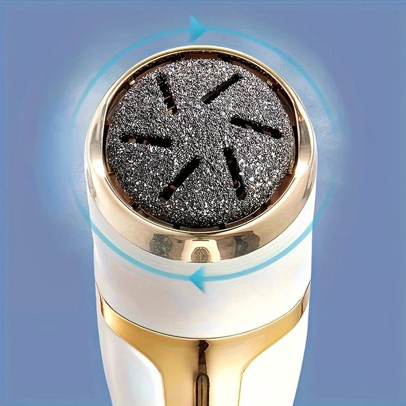 [Hometech] Rechargeable Electric Foot File with Rotating Roller Head