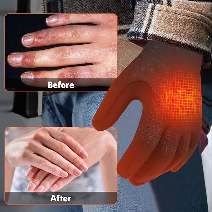 [Hometech] Rechargeable Heated Glove Liners with 7.4V Batteries and Dual Charger