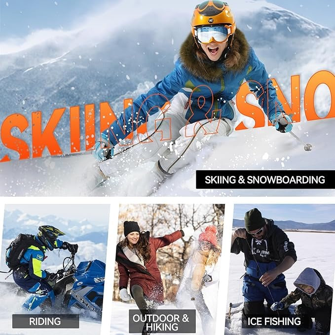 [Hometech] Rechargeable Heated Glove Liners with 7.4V Batteries and Dual Charger