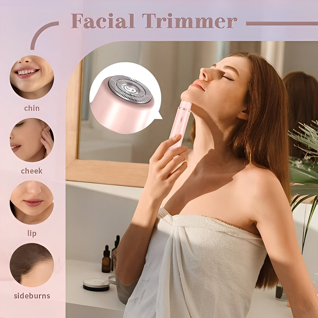 [Hometech] Women’s Electric Shaver with Interchangeable Heads