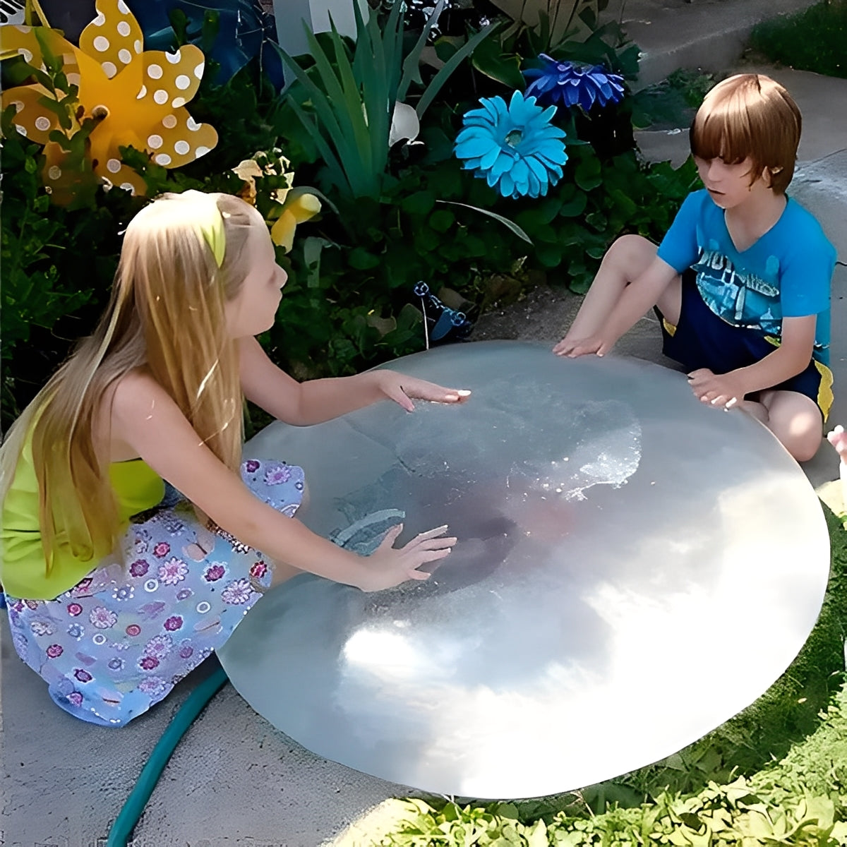 [Hometech] Reusable Inflatable Bubble Ball Toy for Play Activities
