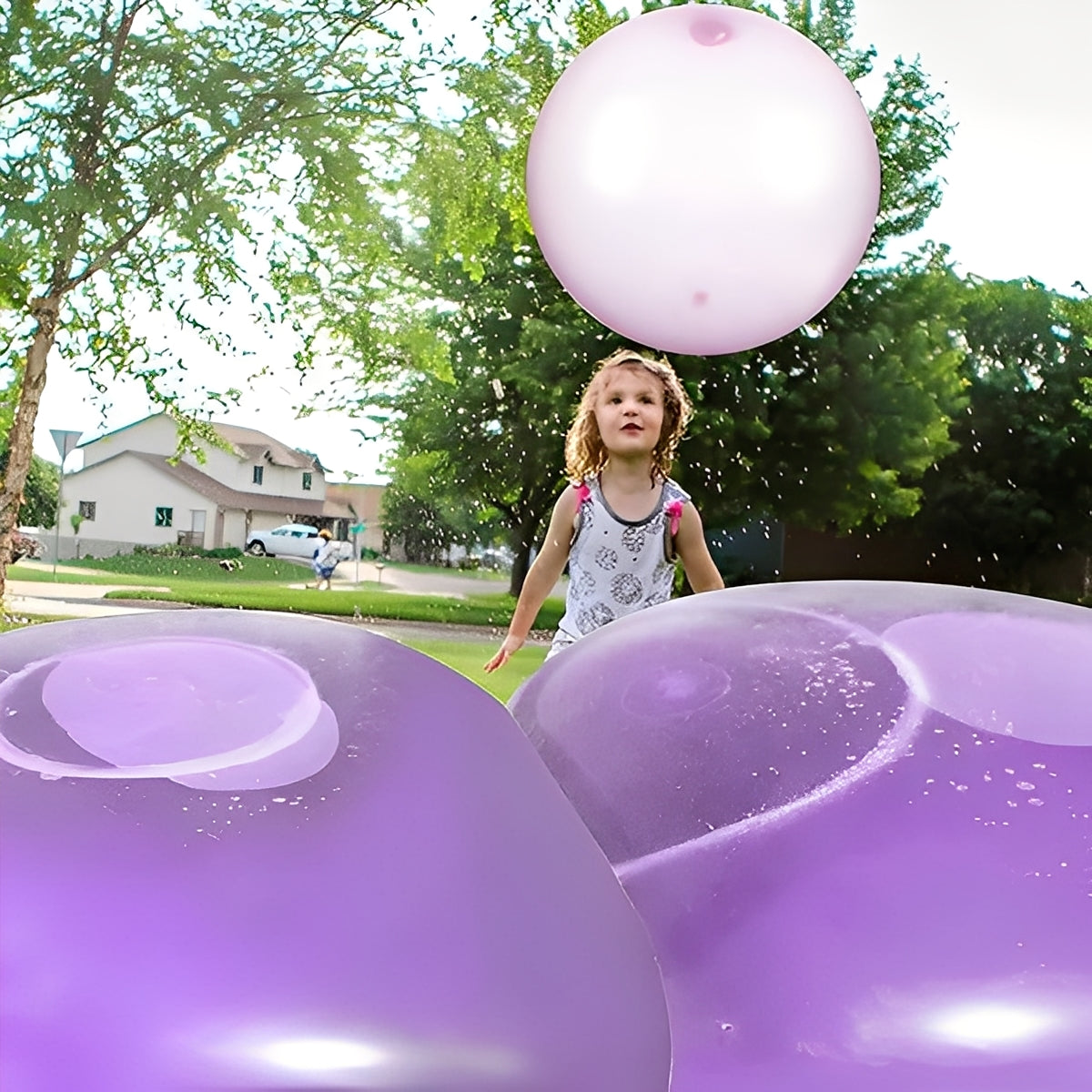 [Hometech] Reusable Inflatable Bubble Ball Toy for Play Activities