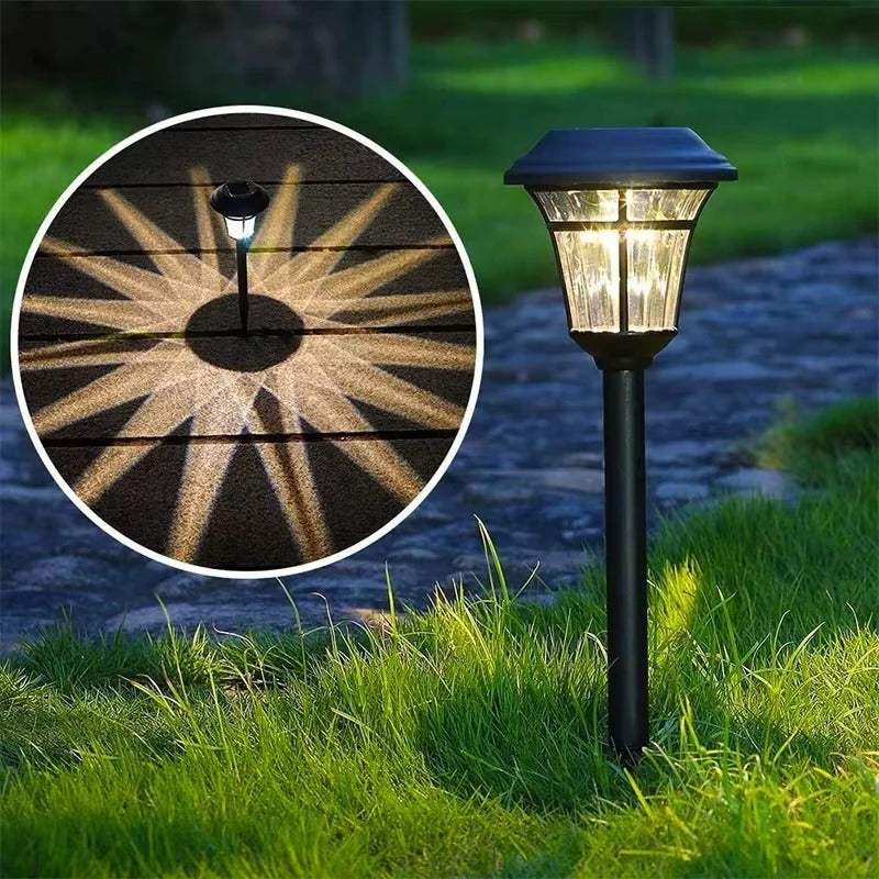 [Hometech] Outdoor Solar LED Lights for Garden and Pathway Use, Set of 4