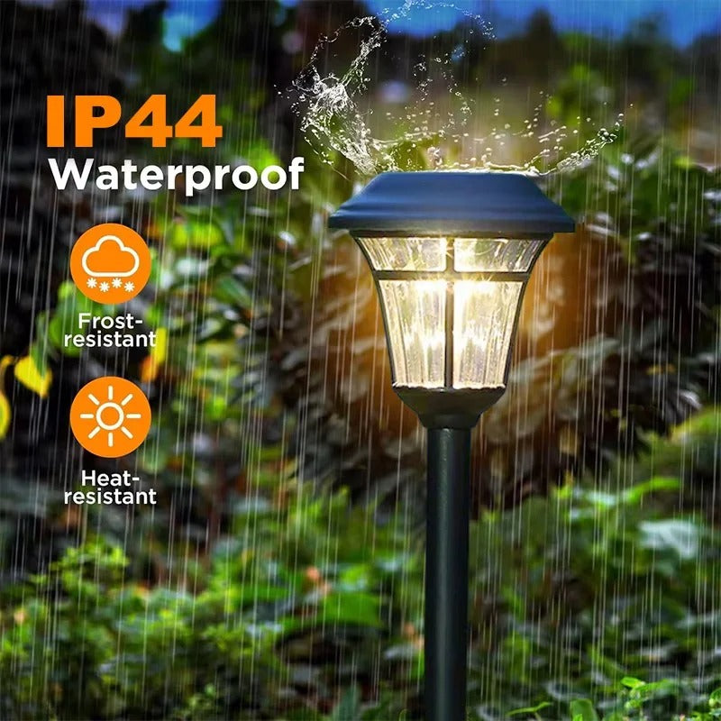 [Hometech] Outdoor Solar LED Lights for Garden and Pathway Use, Set of 4
