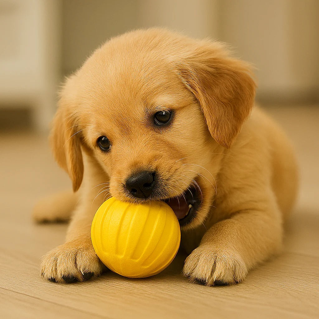 [Hometech] Dog Ball Toy with Grooved Surface