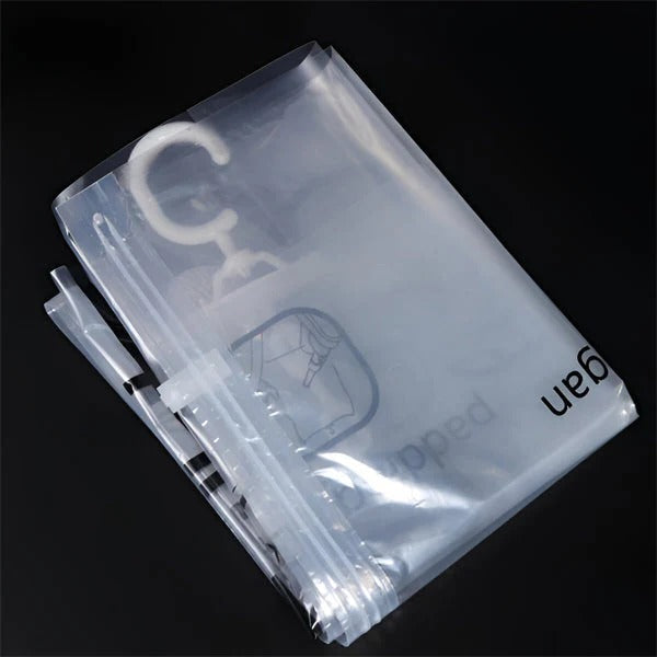 [Hometech] Hanging Vacuum Storage Bags for Closet Organization, Set of 4