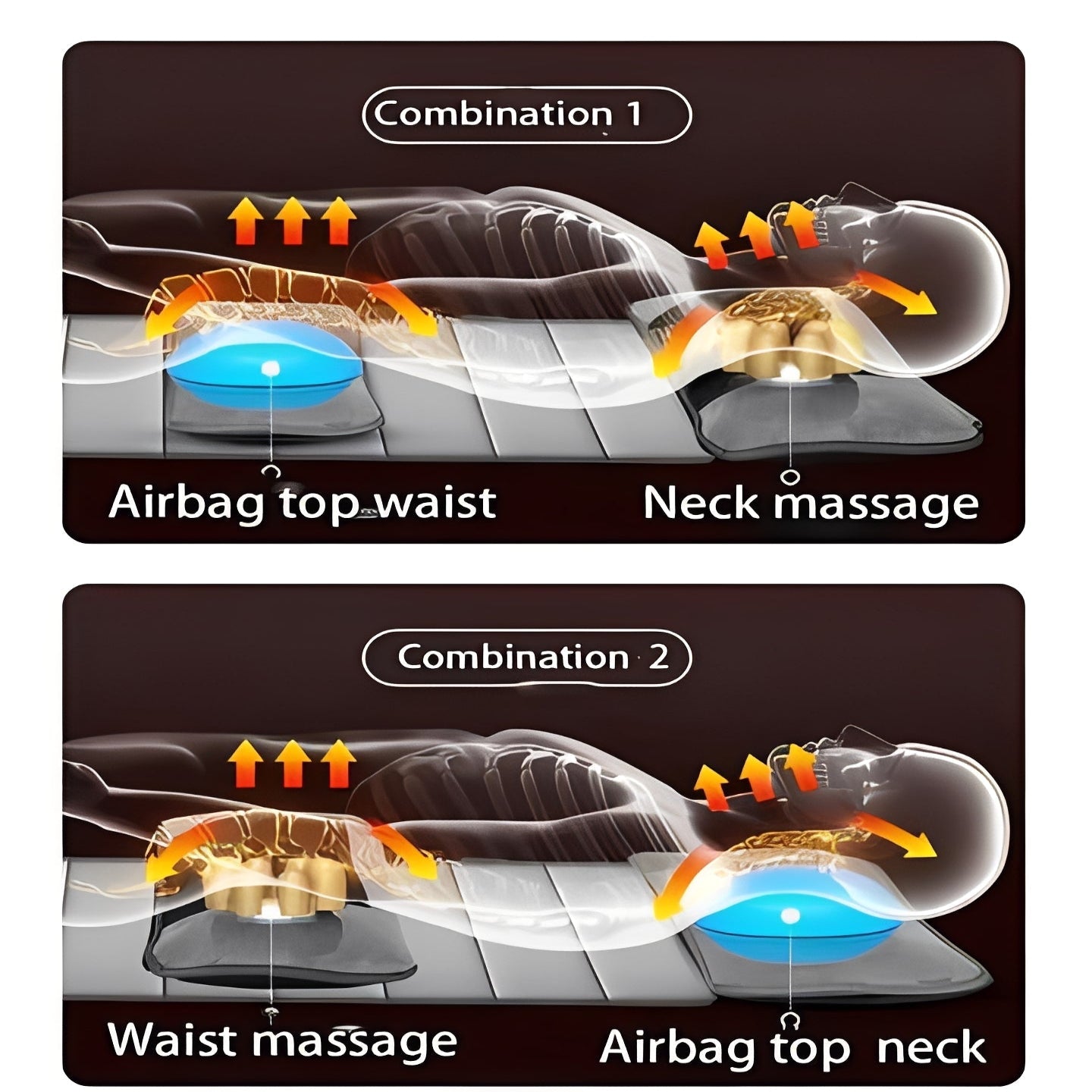 [Hometech] Massage Mat with Adjustable Modes and Heat Function
