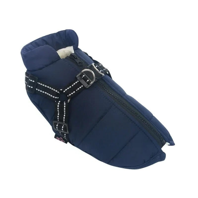 [Hometech] Insulated Dog Coat with Built In Harness for Cold Weather