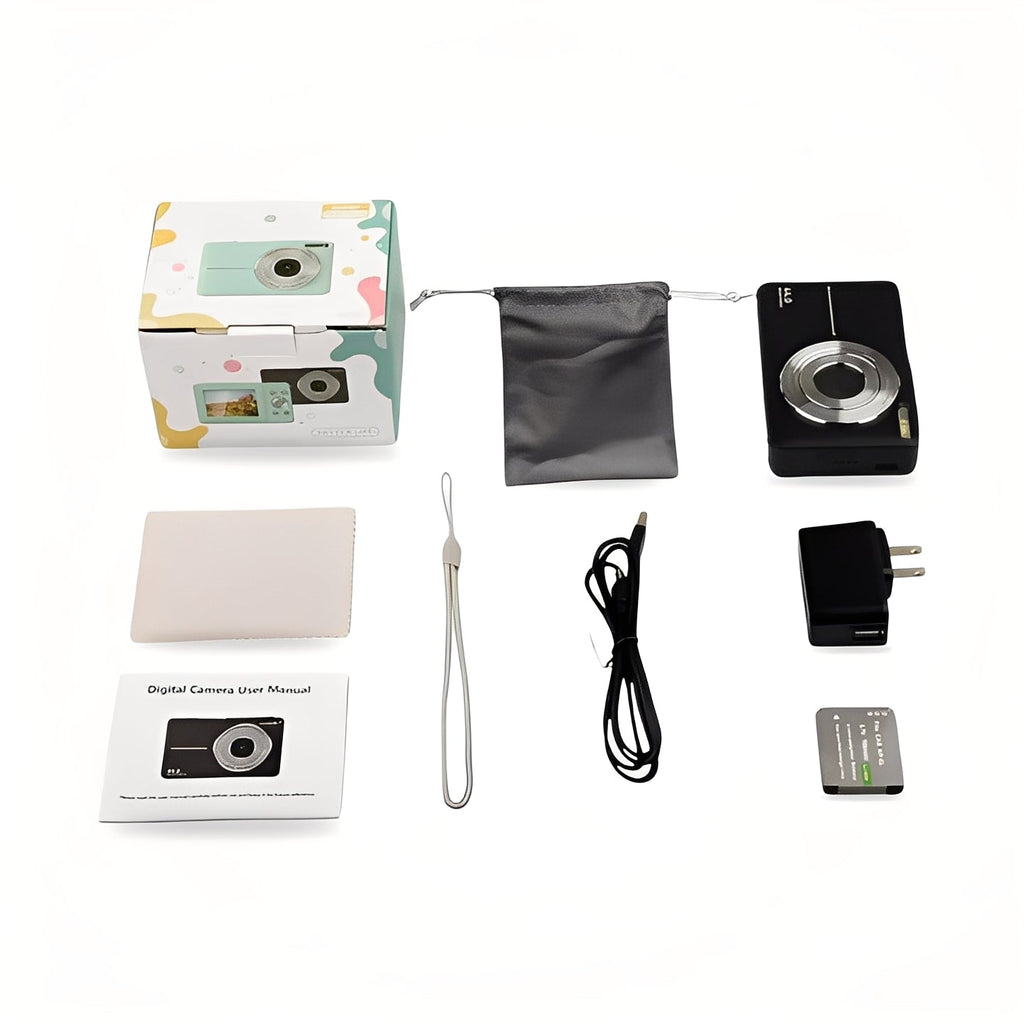 [Hometech] Portable Retro Inspired Digital Camera with Built-In Screen