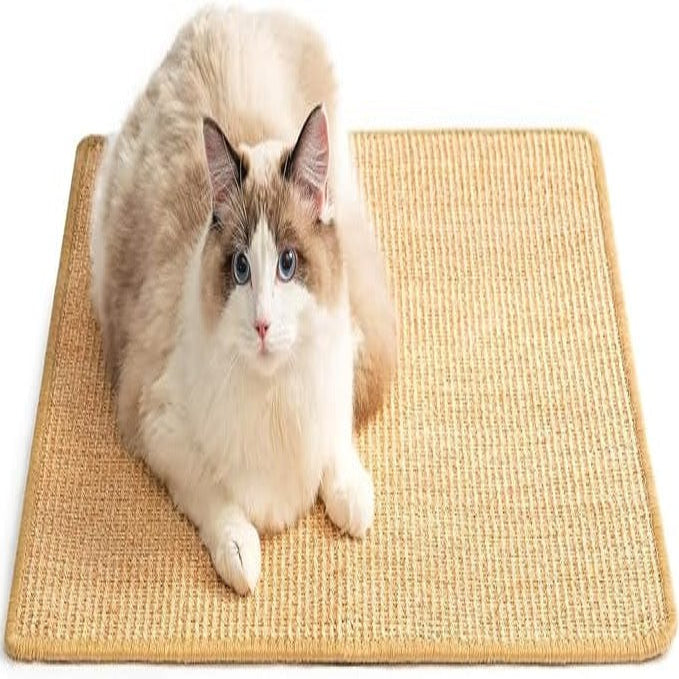 [Hometech] Cat Scratcher Mat Made of Sisal, Floor and Wall Placement