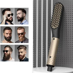 [Hometech] Portable Mini Beard Straightening Brush with Ceramic Heating Technology