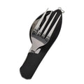 [Hometech] Reusable 4-in-1 Compact Utensil Set for Camping Fork Spoon Knife and Opener