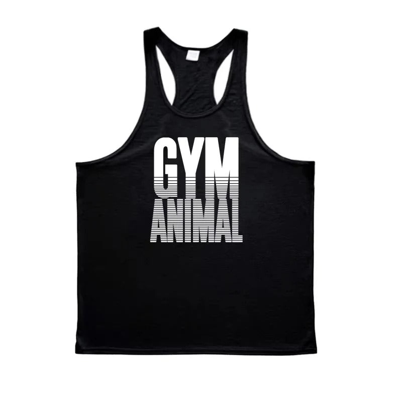 [Hometech] Men’s Cotton Stringer Tank Top with Y Back Design for Gym Wear