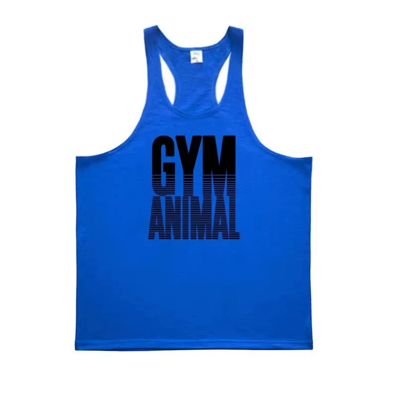 [Hometech] Men’s Cotton Stringer Tank Top with Y Back Design for Gym Wear