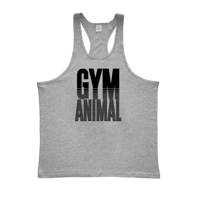 [Hometech] Men’s Cotton Stringer Tank Top with Y Back Design for Gym Wear
