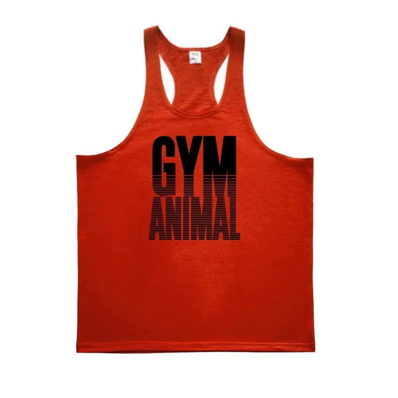 [Hometech] Men’s Cotton Stringer Tank Top with Y Back Design for Gym Wear