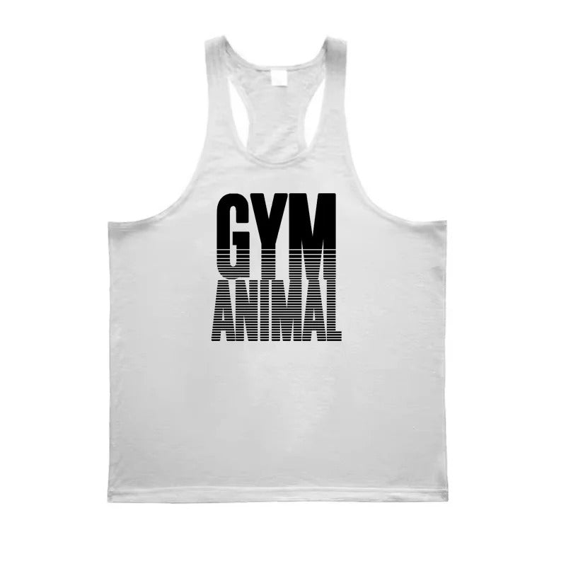 [Hometech] Men’s Cotton Stringer Tank Top with Y Back Design for Gym Wear