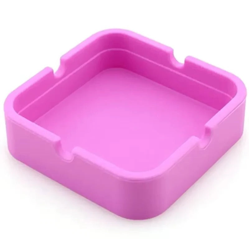 [Hometech] Square Silicone Ashtray with Portable Case