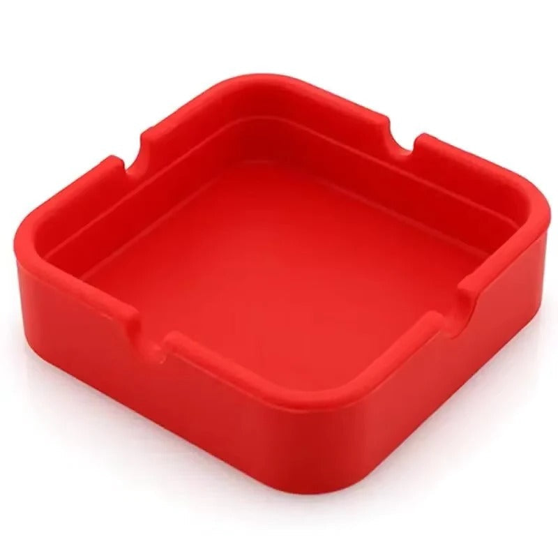 [Hometech] Square Silicone Ashtray with Portable Case