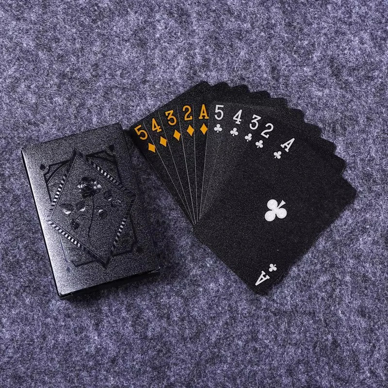 [Hometech] Black and Gold Playing Card Deck for Casual and Regular Play